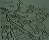 Skizze « Sur les toits-Fès », 2008.
