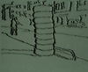 Skizze « Pneumatique-Fès », 2004.